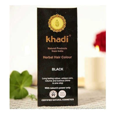 Naturalna Henna Kolor Czarny 100 g - Khadi