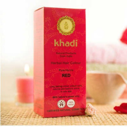 Naturalna Henna (czerwień lub mahoń) 100 g - Khadi