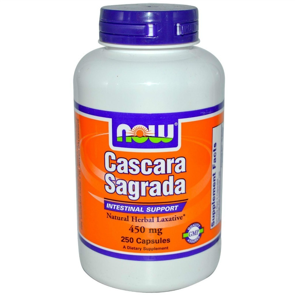 NOW Cascara Sagrada 450mg/250kaps. naturalny środek przeczyszczający