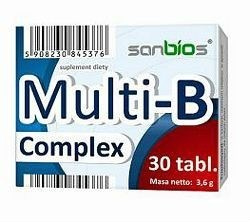 Sanbios Multi-B complex 30 tabletek po 120mg