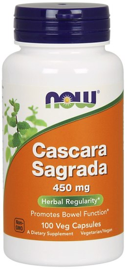 NOW FOODS Cascara Sagrada 450mg, 100vcaps.