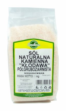 SMAKOSZ Sól kłodawska półgruboziarnista naturalna kamienna niejodowana 1kg