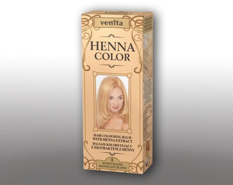 VENITA henna tuba nr 1 słoneczny blond 75ml - balsam koloryzujący