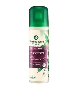 HERBAL CARE Suchy szampon POKRZYWA (włosy przetłuszczające się) 180ml