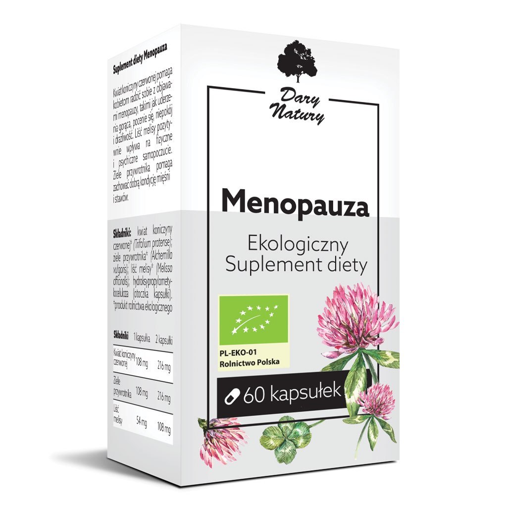 Menopauza 60kaps. Ekologiczny Suplement diety DARY NATURY