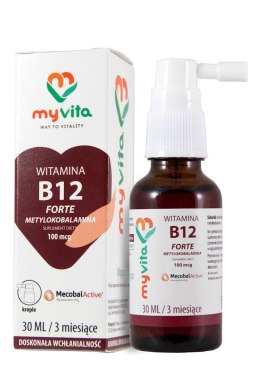MyVita Witamina B12 w KROPLACH 100mcg 30ml - Metylokobalamina
