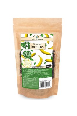 PIĘĆ PRZEMIAN Banany suszone bezglutenowe 200g