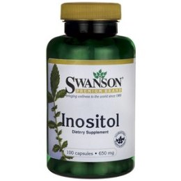 SWANSON Inositol 650mg, 100kaps. - Inozytol