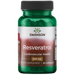 SWANSON Resveratrol 250mg, 30kaps. - Resweratrol
