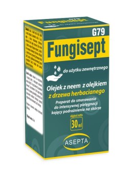 ASEPTA Fungisept G79 30ml - olejek z neem z olejkiem z drzewa herbacianego - do użytku zewnętrznego