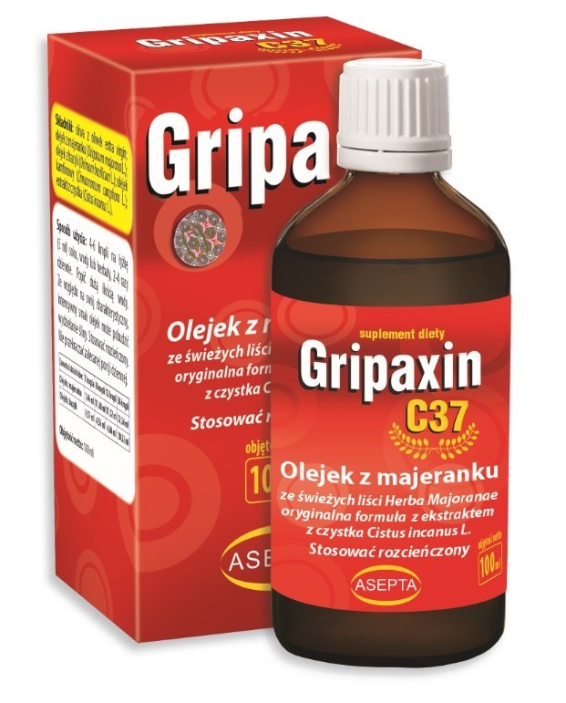ASEPTA Gripaxin C37 100ml - Olejek z majeranku i bazylii + ekstr. z czystka