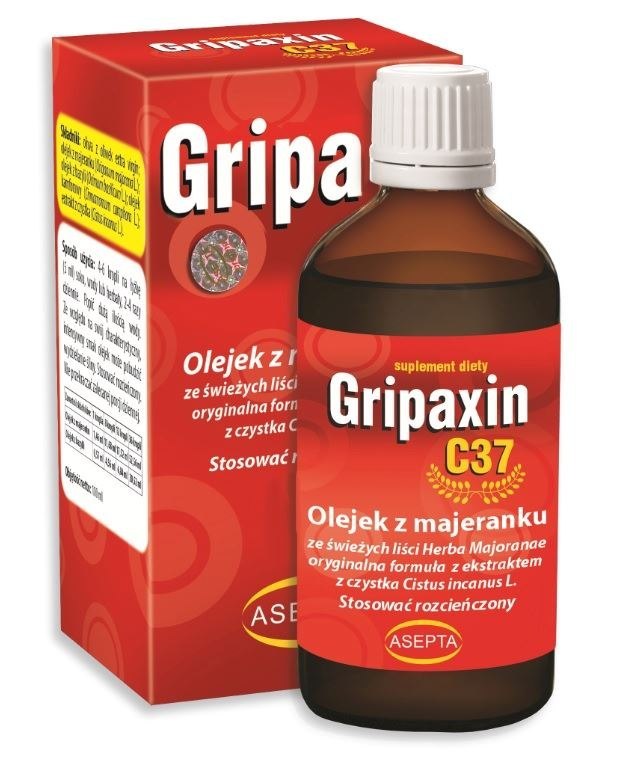 ASEPTA Gripaxin C37 30ml - Olejek z majeranku i bazylii + ekstr. z czystka