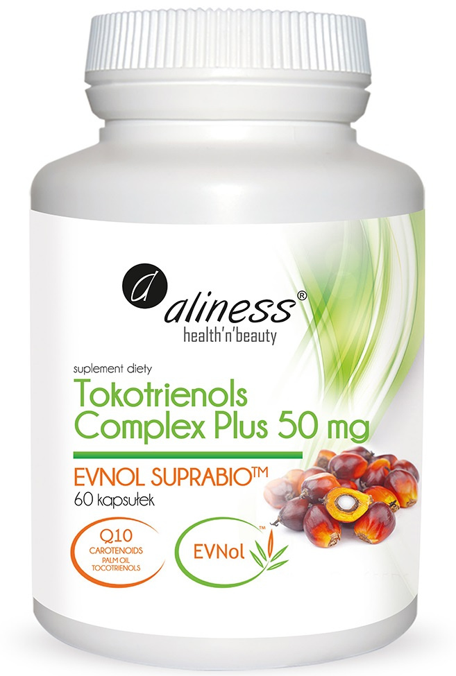 Aliness Tokotrienols Complex PLUS 50 mg EVNOL SUPRABIO x 60 kapsułek