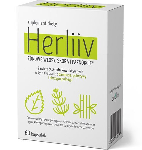 HERLIIV 60 kaps. - zdrowe włosy, skóra i paznokcie