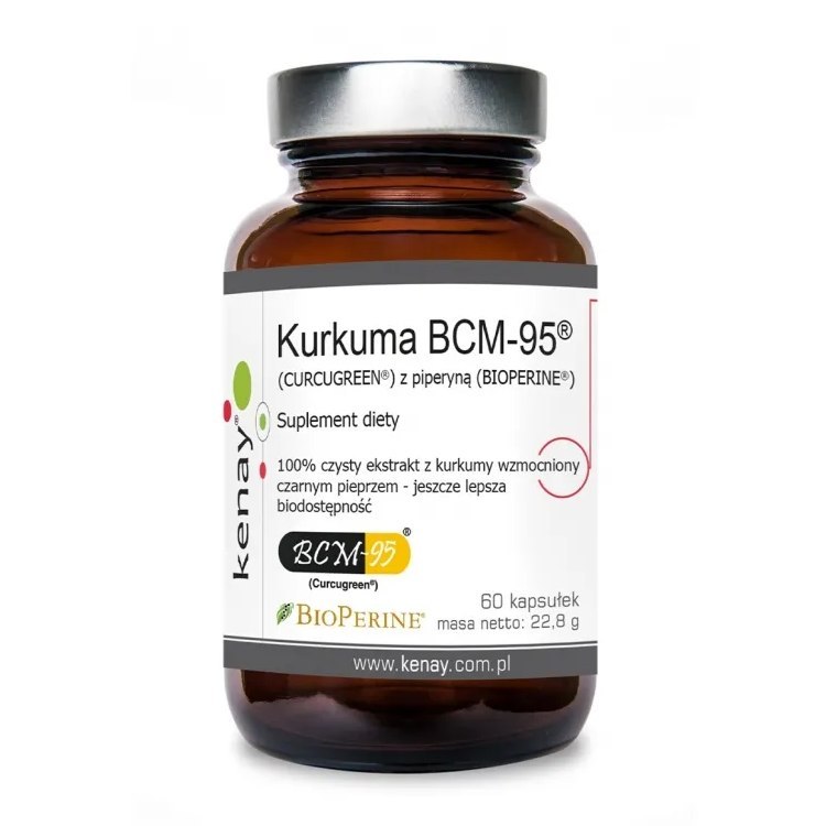 KENAY Kurkuma ekstrakt BCM-95 z piperyną 60 kaps.
