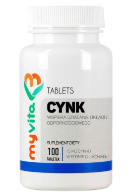 MyVita Cynk - glukonian 15mg, 100tabl.