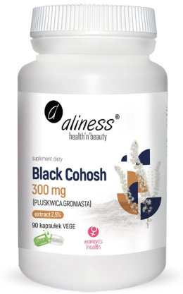 Aliness Black Cohosh 300mg (PLUSKWICA GRONIASTA) x 90 Vege caps