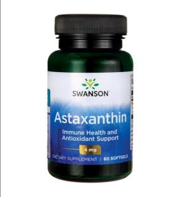 SWANSON Astaxanthin 4mg, 60sgels. - Astaksantyna