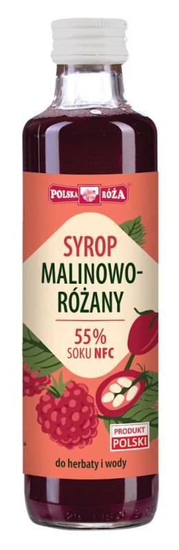 Syrop malinowo - różany 250ml POLSKA RÓŻA