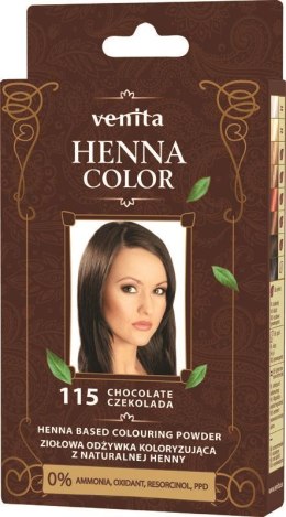 VENITA henna proszek nr 115 czekolada 25g - ziołowa odżywka koloryzująca