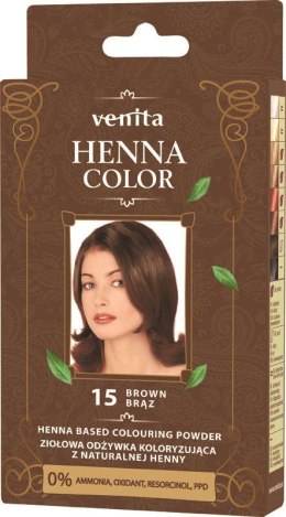 VENITA henna proszek nr 15 bronze 25g - ziołowa odżywka koloryzująca